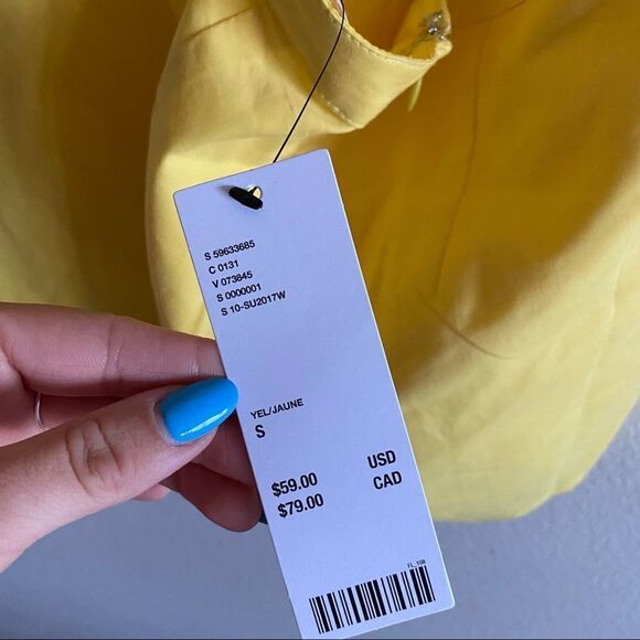 NWT Urban Outfitters Eggie Yellow Romper - Picture 11 of 12